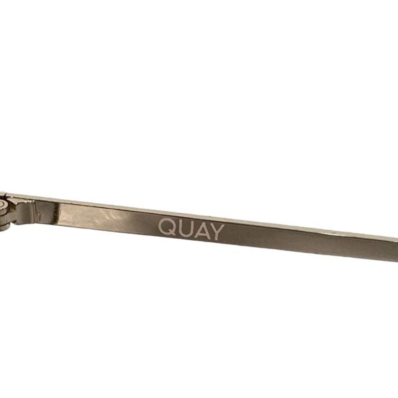 Quay HIGH KEY MICRO Sunglasses Womens Gold Frame Purple Gradient Lens Aviator - Picture 12 of 14